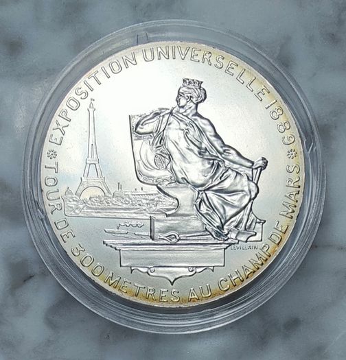 France 10 Euro Silver (.333) Uncirculated Coin 2019 - Tour Eiffel - History of France
