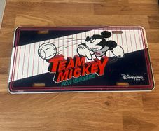 Mickey mouse license plate