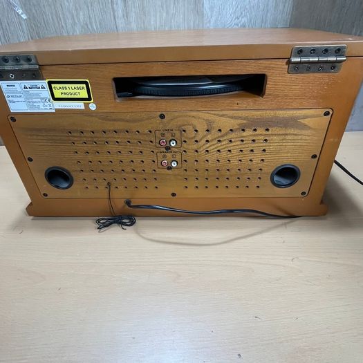 Neostar Deluxe Nostalgic Music Centre Wooden Box Vinyl Cd Cassette Radio