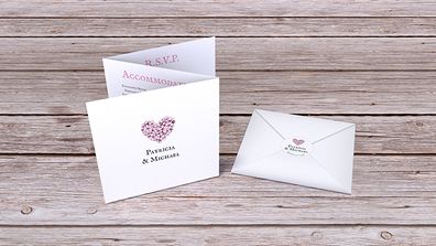 Cherry Blossom theme Tri-Fold invitations
