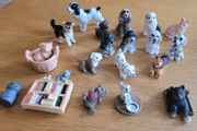 Collectible miniature animals - dogs and cats