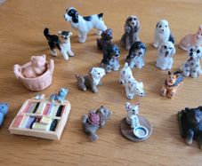 Collectible miniature animals - dogs and cats
