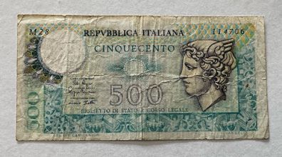 Italy 500 Lira 1974 Banknote