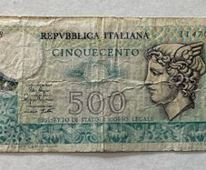 Italy 500 Lira 1976 Banknote