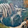 Large antique oil painting on canvas Image 2