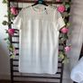dress ivory short sleeve tunic dress sizev10/12 Image 9