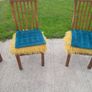 solid teak table and chairs Image 3