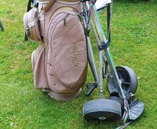 Golf bag, Trolley and 4 clubs