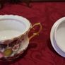 Royal Imperial Fruit Garden Finest Bone China Gold Gilt Two Handled Sugar Bowl With Lid And Underplate Made In England Image 9