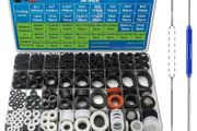 1000 Pcs 18 Size O Ring Kit+18 Size Rubber Washers Assortment Kit for Plumbing Faucet Water Pipe Garden Hose Washers Shower Heads Gasket Repair and Air or Gas Connections