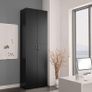 Office Cabinet Black 60x32x190 cm Chipboard Image 3
