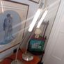A pair of metal chrome table lamps Image 4