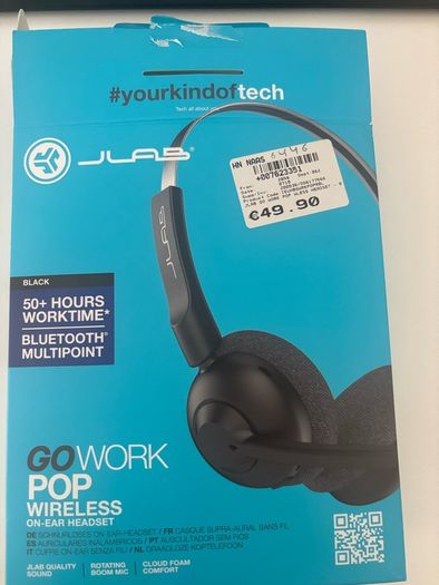 jlab Gowork Pop wireless on ear headset