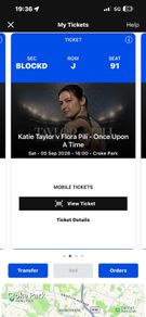 Katie Taylor Pitch Side Tickets