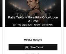 Katie Taylor Pitch Side Tickets