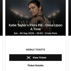 Katie Taylor Pitch Side Tickets