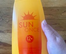 Beach safe fake sun cream bottle