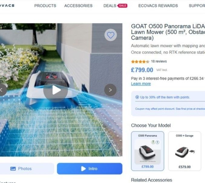 ECOVAC Goat 500 Robotic Lawnmower