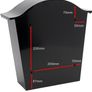 Powder Coated Galvanised Steel Classic Post Box Multiple Colours Available (free Postage) Image 4