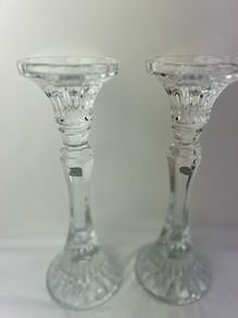 Crystal Pillar Candle Holders from Tipperary Crystal