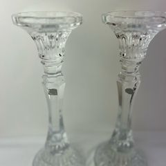 Crystal Pillar Candle Holders from Tipperary Crystal