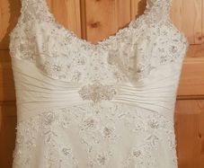 Mon Cheri Ivory Wedding Dress