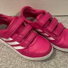 Pink Velcro adidas shoes 2uk