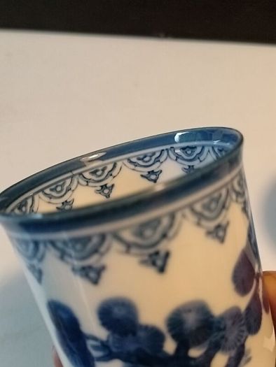 2 X Vintage Karako Nabeshima Hand painted Cups