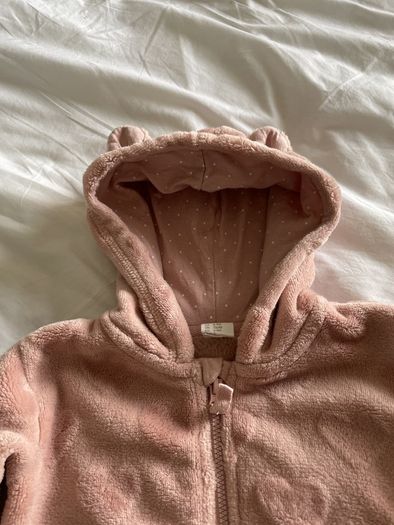 Pink baby girls fleece