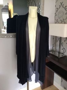 Black Waterfall top Size 26 or 20 Upwards.