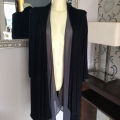 Black Waterfall top Size 26 or 20 Upwards.