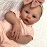 Reborn Baby Girl Doll 19 Inch, Soft Silicone & Vinyl Handmade Doll with Accents, Realistic Newborn Toy for Kids Image 2