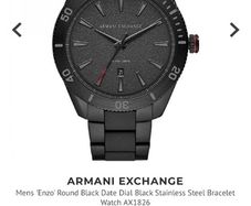 Armani Watch Black