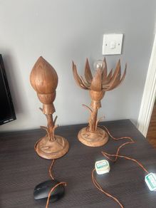wooden lamps hand made