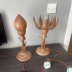 wooden lamps hand made