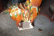 Vintage Chinese style glazed horse