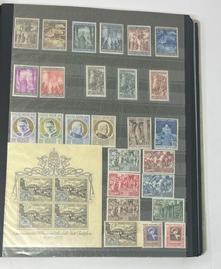 Collection: Vatican City Stamps both mint and used along with some miniature sheets on 40 pages