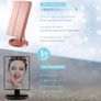 Vanity Makeup Mirror,1x/2x/3x Tri-Fold Makeup Mirror with 21 LED Lights and Adjustable Touch Screen Image 9