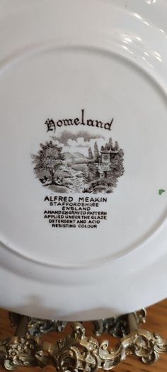 Homeland Alfred Meakin plate
