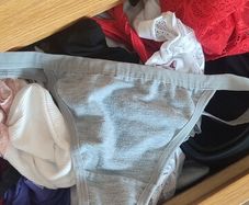 Grey cotton Thong