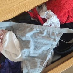 Grey cotton Thong