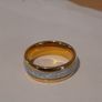 Tungsten carbride ring 14ct gold plated Image 5