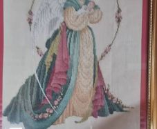 Cross Stitch Framed Angel tapestry