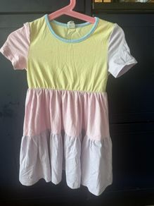 Shein colourblock dress for girls