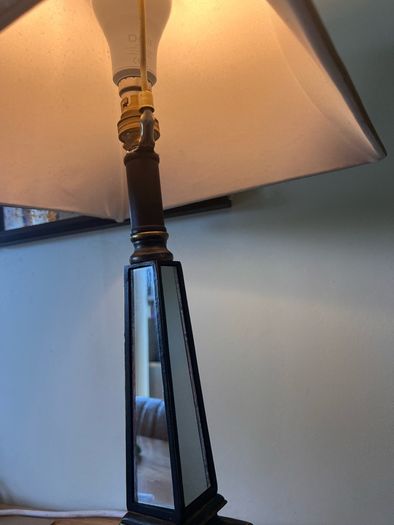 Mirrored Table Lamp