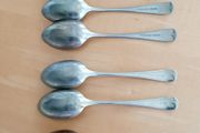 Vintage nickel silver teaspoons (8)