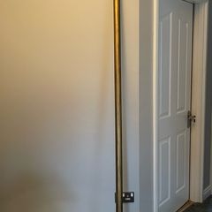 curtain pole & tie backs