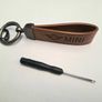 1x Mini Leather Vehicle Car Key chain Keychain Key Fob Key Ring Car Accessories Image 2