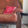 Percival Lafer style Mid Century 3 seater leather sofa Image 2