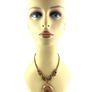 Vintage Tigers eye Necklace with Murano glass pendant Image 9